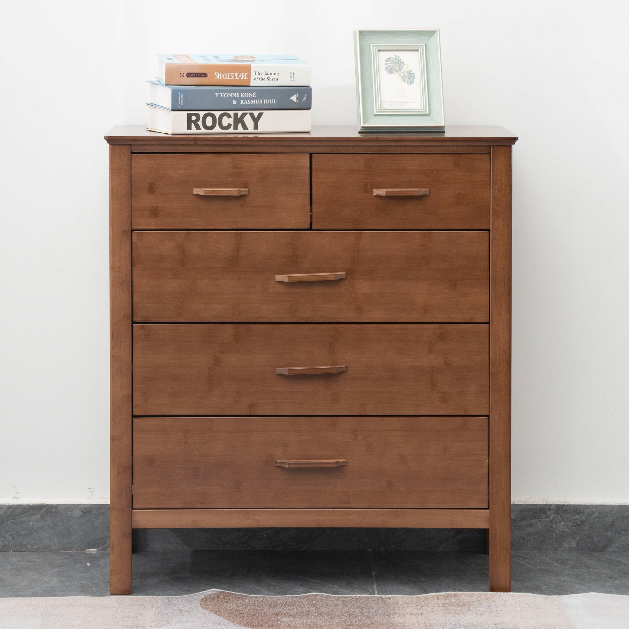 Bamboo Dresser Chest with Drawers (2 sizes)