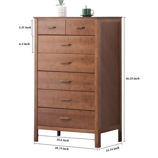 Bamboo Dresser Chest with Drawers (2 sizes)