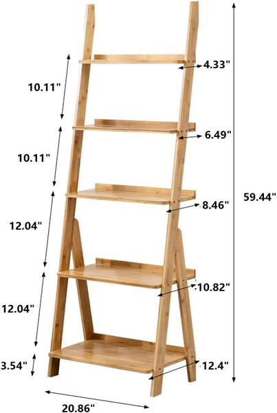 梯形书架/花架（2种尺寸，胡桃木色或原木色） 
