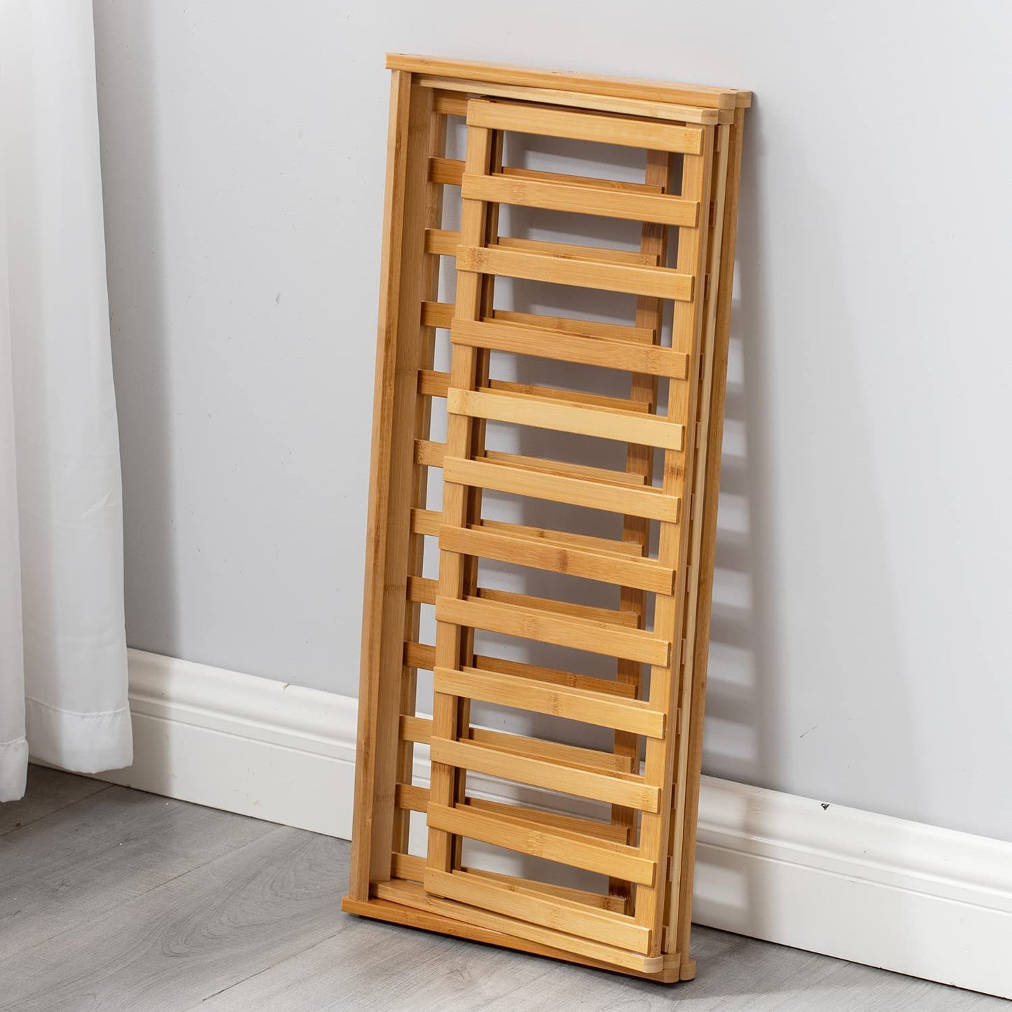 Foldable Multi Tier Bamboo Shoe Rack (2 sizes)