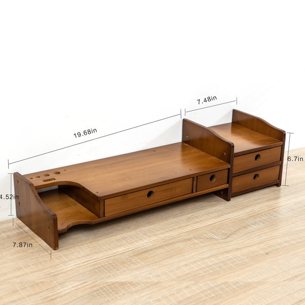 Bamboo Desktop Monitor Stand (2 Styles)